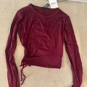 Maroon Long Sleeve Top